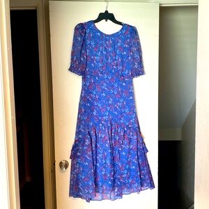 Draper James vibrant floral purple dress-new with tags!
